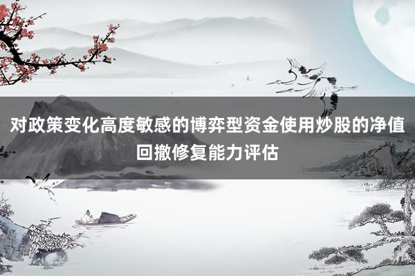对政策变化高度敏感的博弈型资金使用炒股的净值回撤修复能力评估