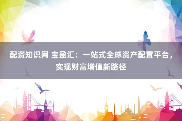 配资知识网 宝盈汇：一站式全球资产配置平台，实现财富增值新路径